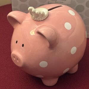 Princess * Wearing a Crown” Piggy Bank Pink B Boutique By Evergreen NWT